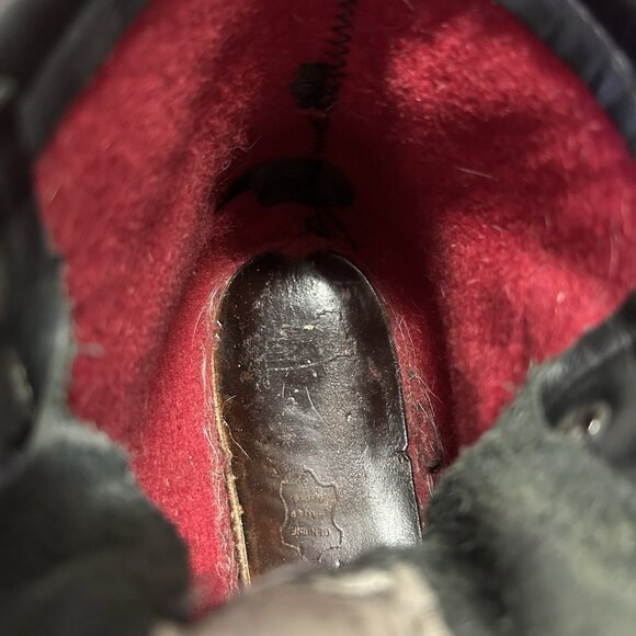 Red Wing 2930 Black Plain Toe Ice Cutter Lace Up Work Boots Mens 8 D - Picture 5 of 12